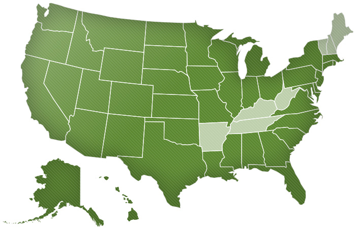 Retained by clients in 43 states